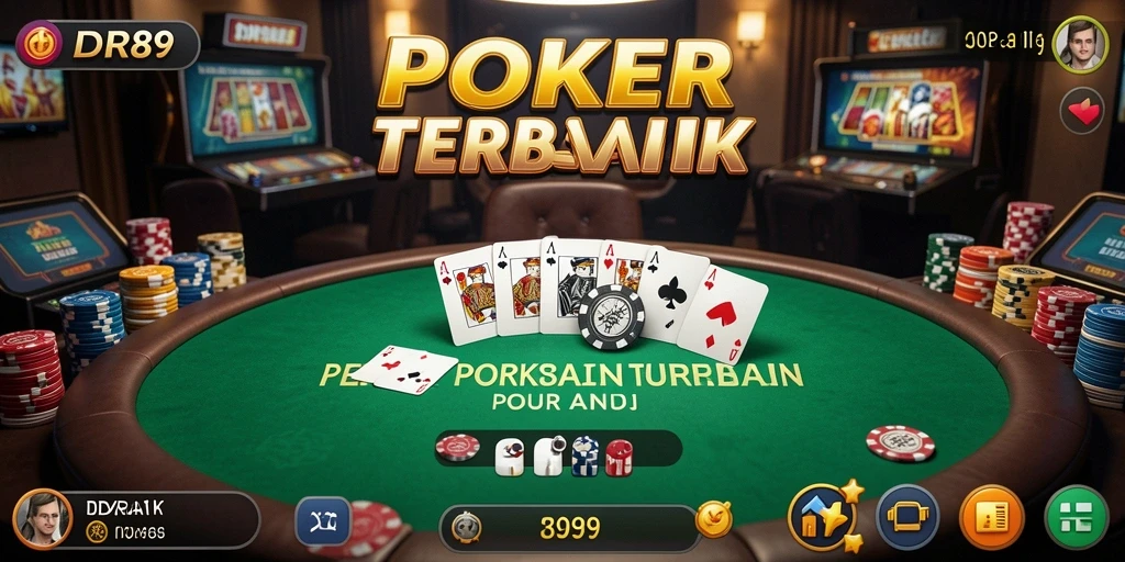 Tampilan screenshot gameplay IDR89 yang menampilkan suasana meja poker.