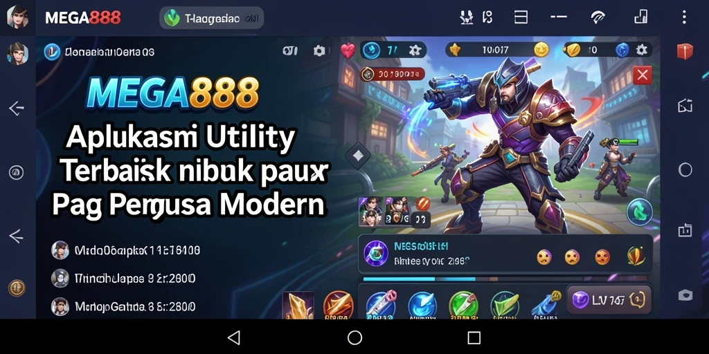 Tampilan antarmuka MEGA888 yang simpel dan menarik.