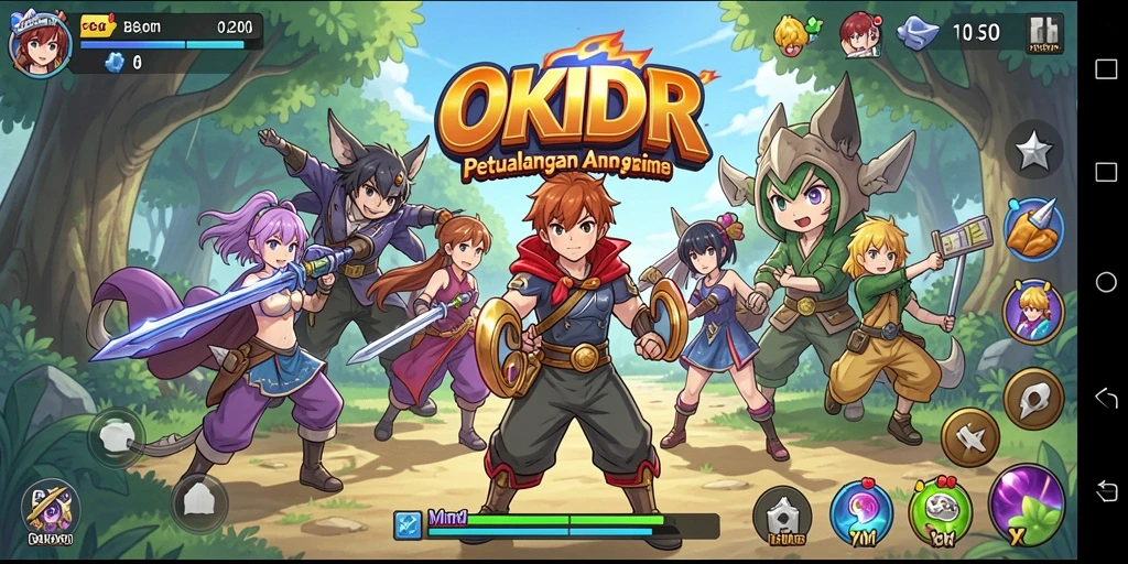 Tangkapan layar menunjukkan gameplay Anime yang menarik dan interaktif.